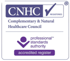 CNHC accredited registrant logo for certified holistic therapist UK