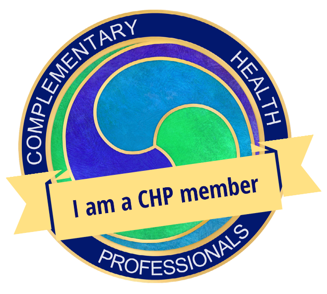 Complementary Health Professionals member badge for accredited therapist